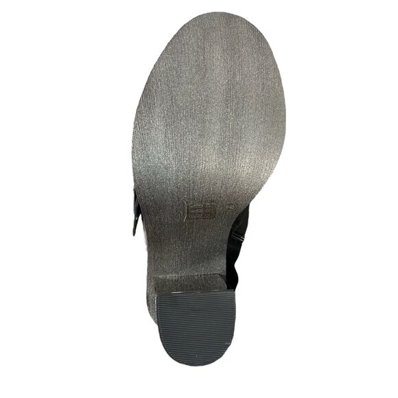 Chinese Laundry Womens Booties Remi Mirror Heeled Black Silver Party Size 9 - Picture 9 of 15